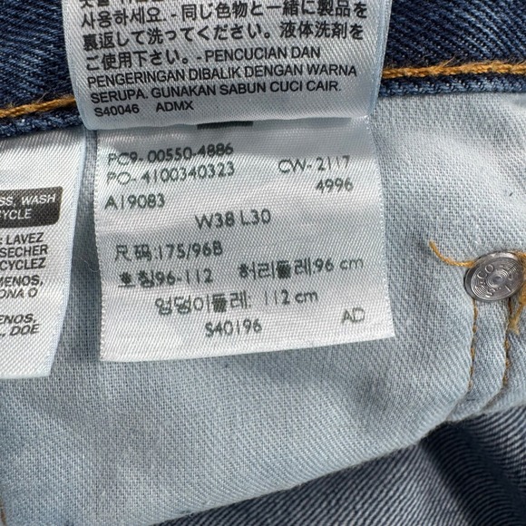 Levi's 550 Relaxed Fit Jeans Mens 38x30 Medium Wash Blue Denim Pants‎ - Picture 9 of 11